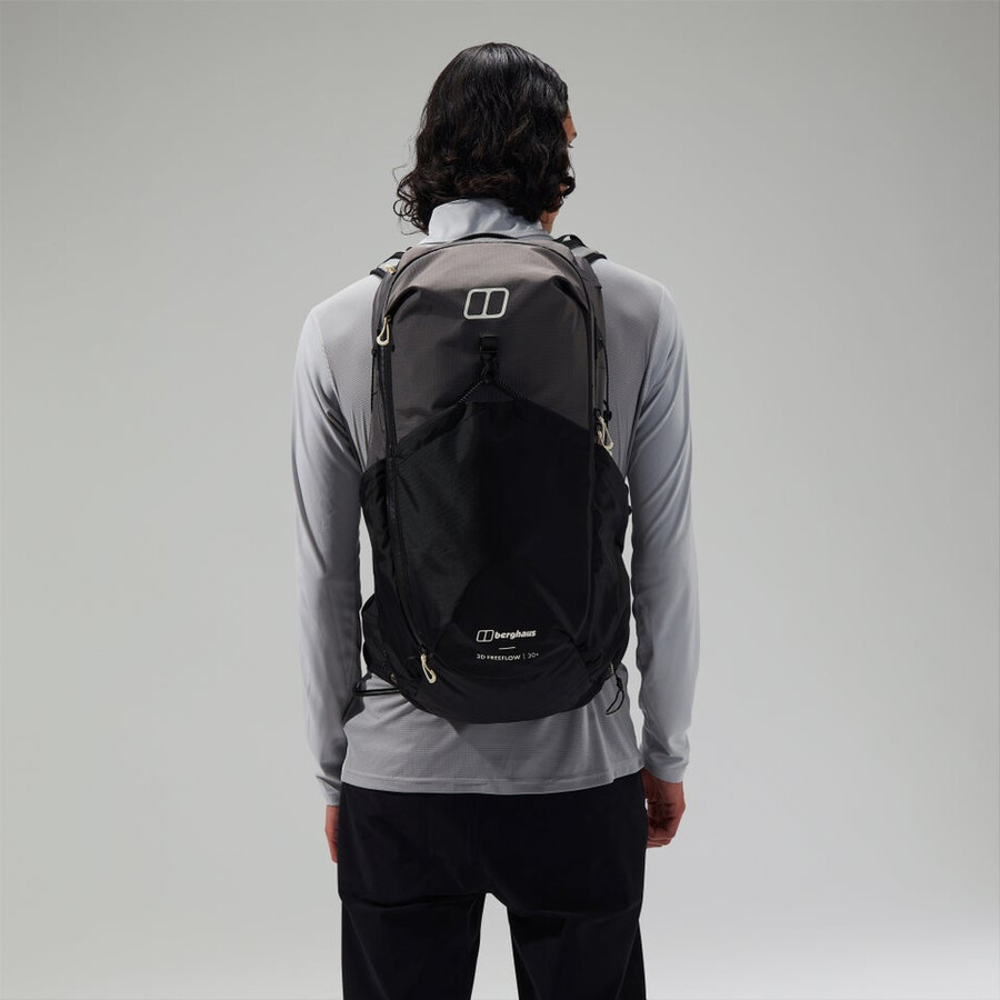 unisex 3d freeflow 305l pack in grauschwarz berghaus