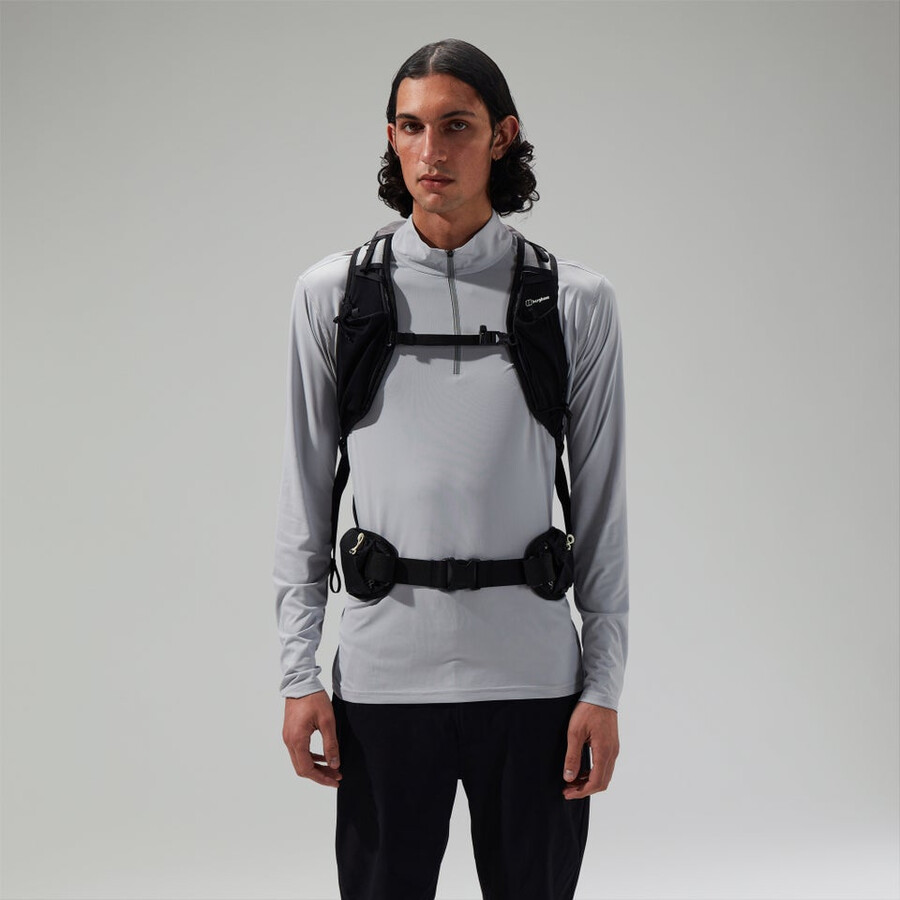 unisex freeflow 30l pack in grauschwarz berghaus
