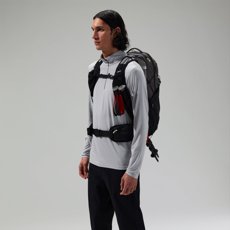 unisex freeflow 24l pack in grauschwarz berghaus
