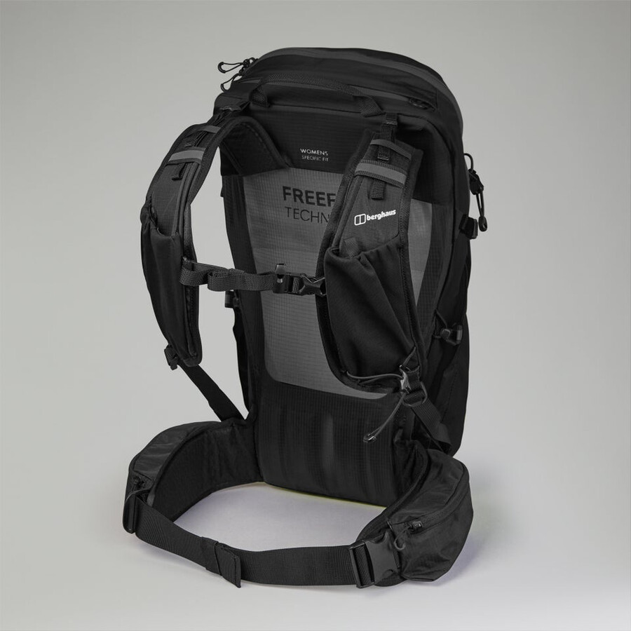 women s remote wanderung f23 rucksack - schwarz berghaus