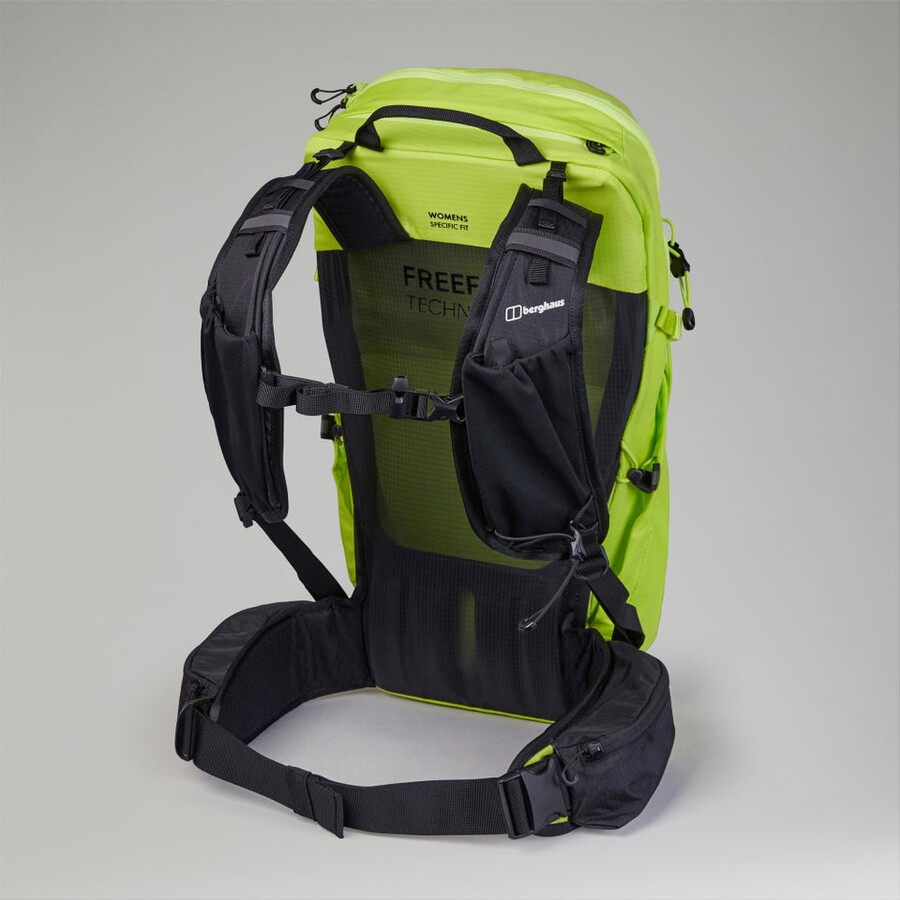 women s remote wanderung f23 rucksack - yellow berghaus