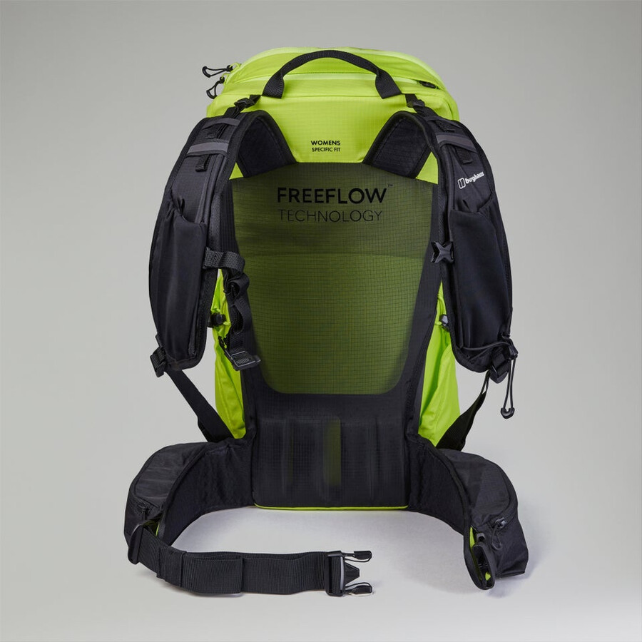 women s remote wanderung f23 rucksack - yellow berghaus