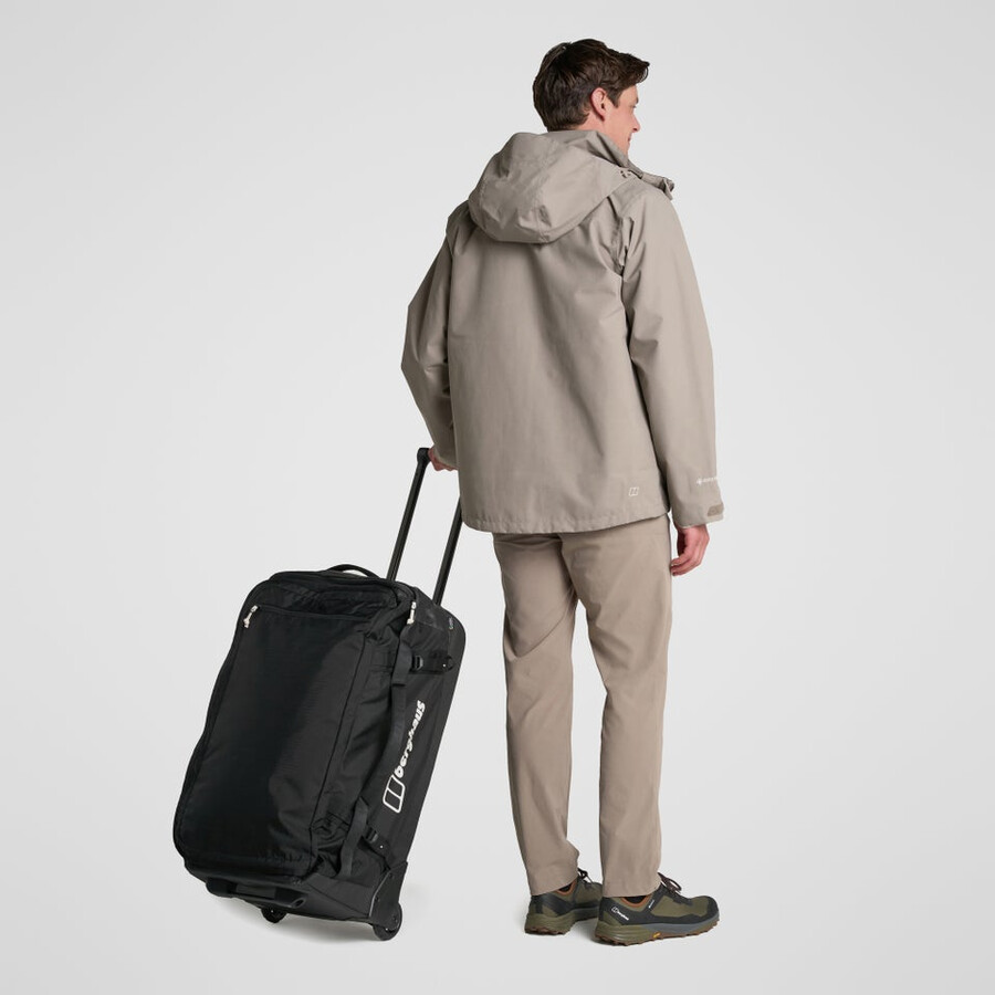 unisex xodus 100l wheeled bag - black die berghaus