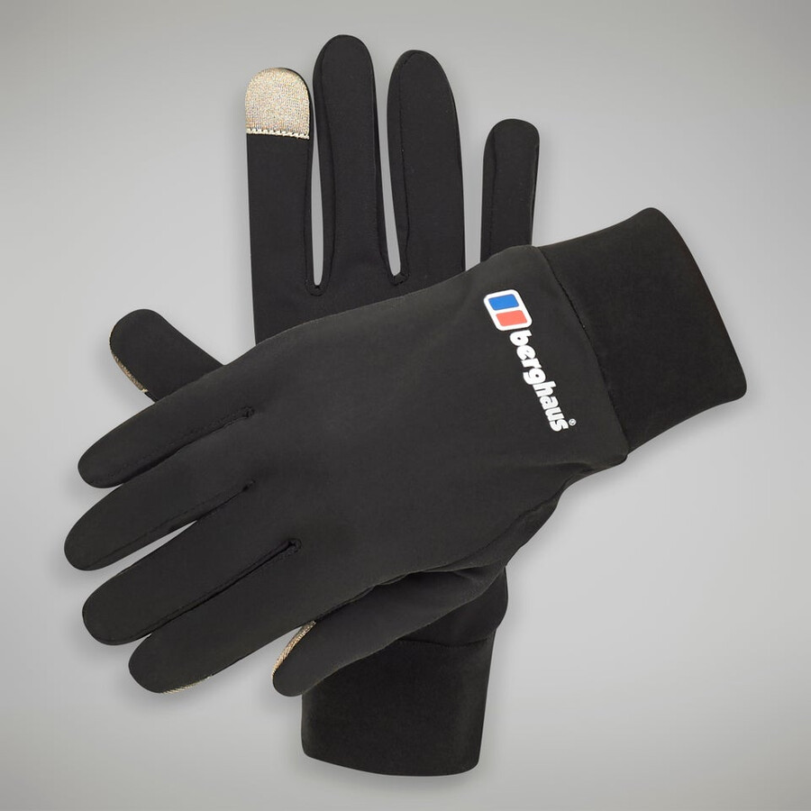 unisex berghaus handschuh liner - schwarz berghaus