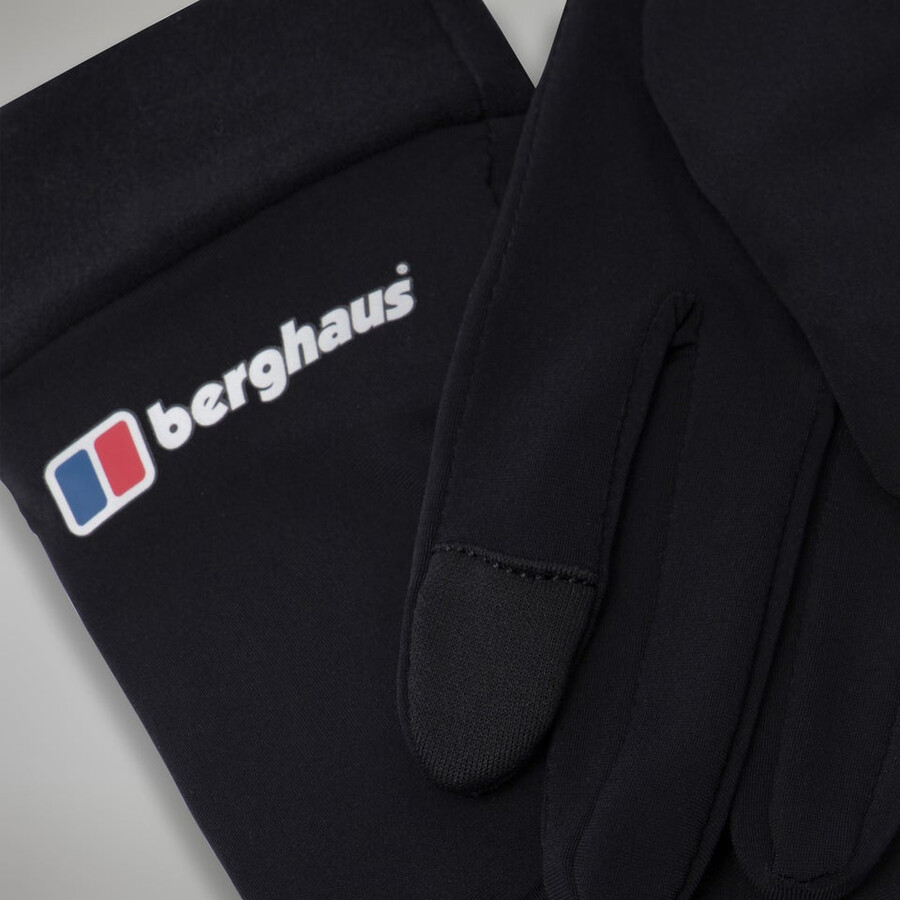 unisex berghaus handschuh liner - schwarz berghaus