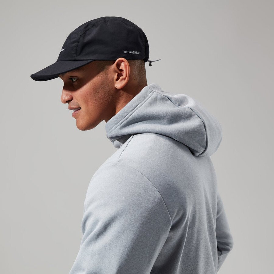 unisex flexion wasserdichte kappe - schwarz berghaus