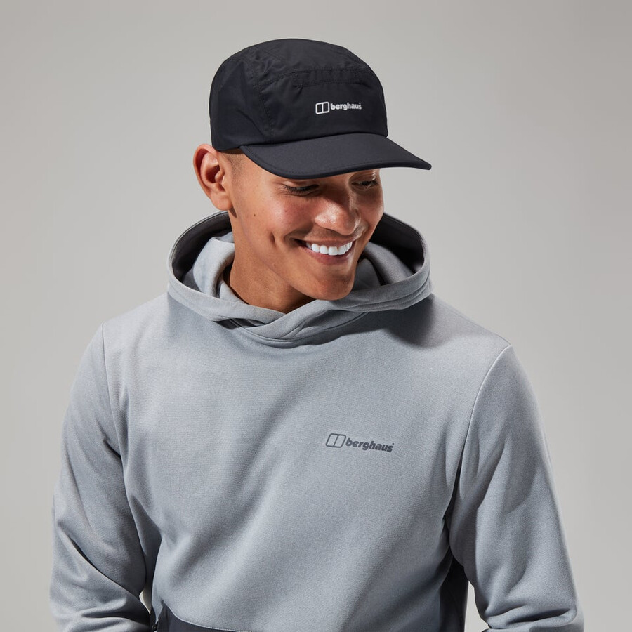 unisex flexion wasserdichte kappe - schwarz berghaus