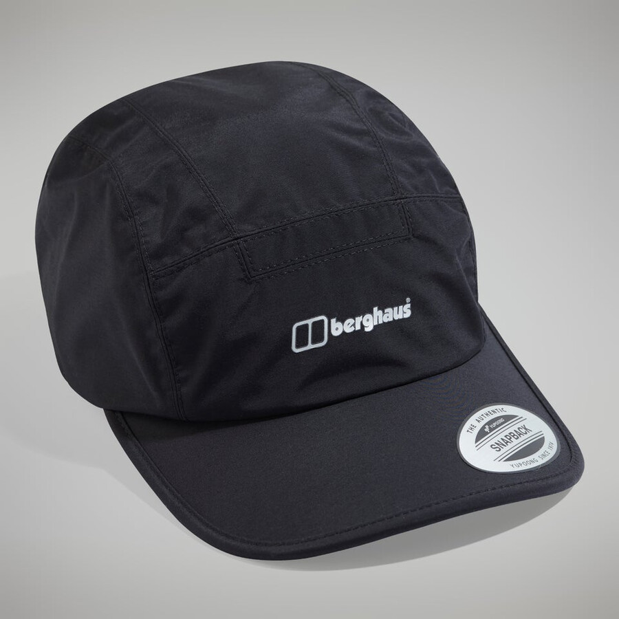 unisex flexion wasserdichte kappe - schwarz berghaus