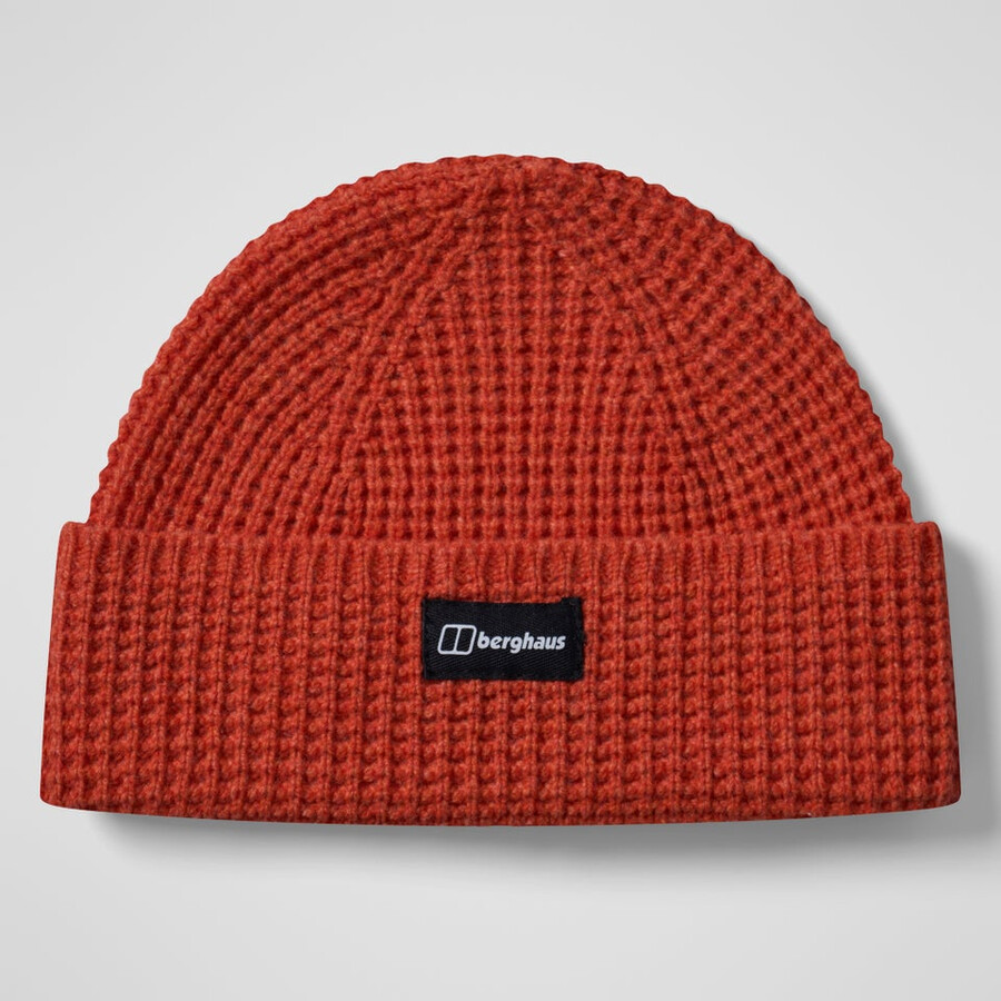 rhynie waffle rib-mütze - red berghaus