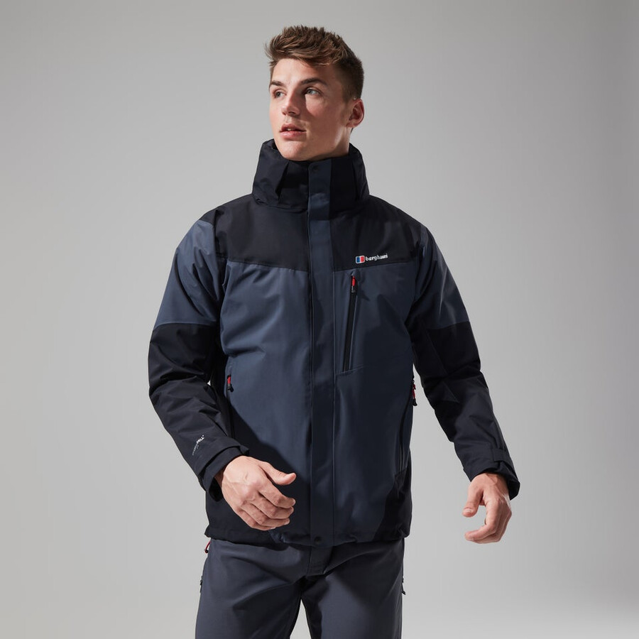men s arran gemini 3in1 jacke - dark grauschwarz berghaus