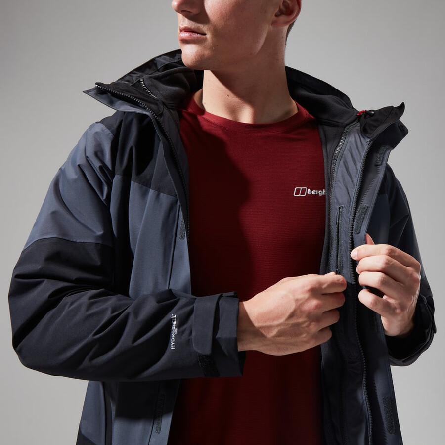 men s arran gemini 3in1 jacke - dark grauschwarz berghaus