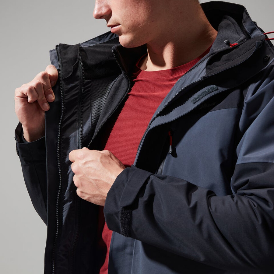 men s arran gemini 3in1 jacke - dark grauschwarz berghaus