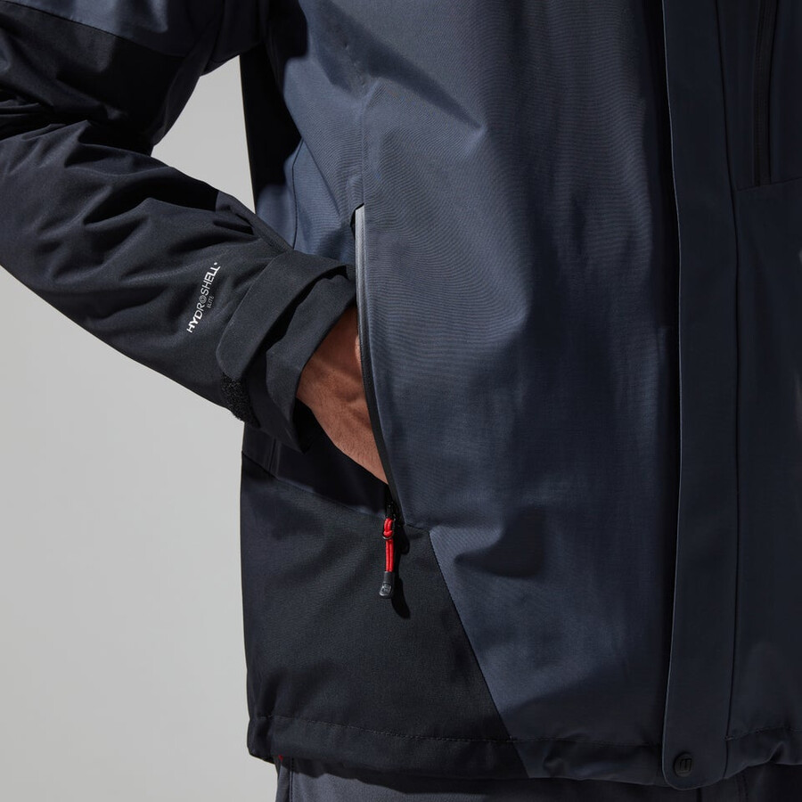 men s arran gemini 3in1 jacke - dark grauschwarz berghaus