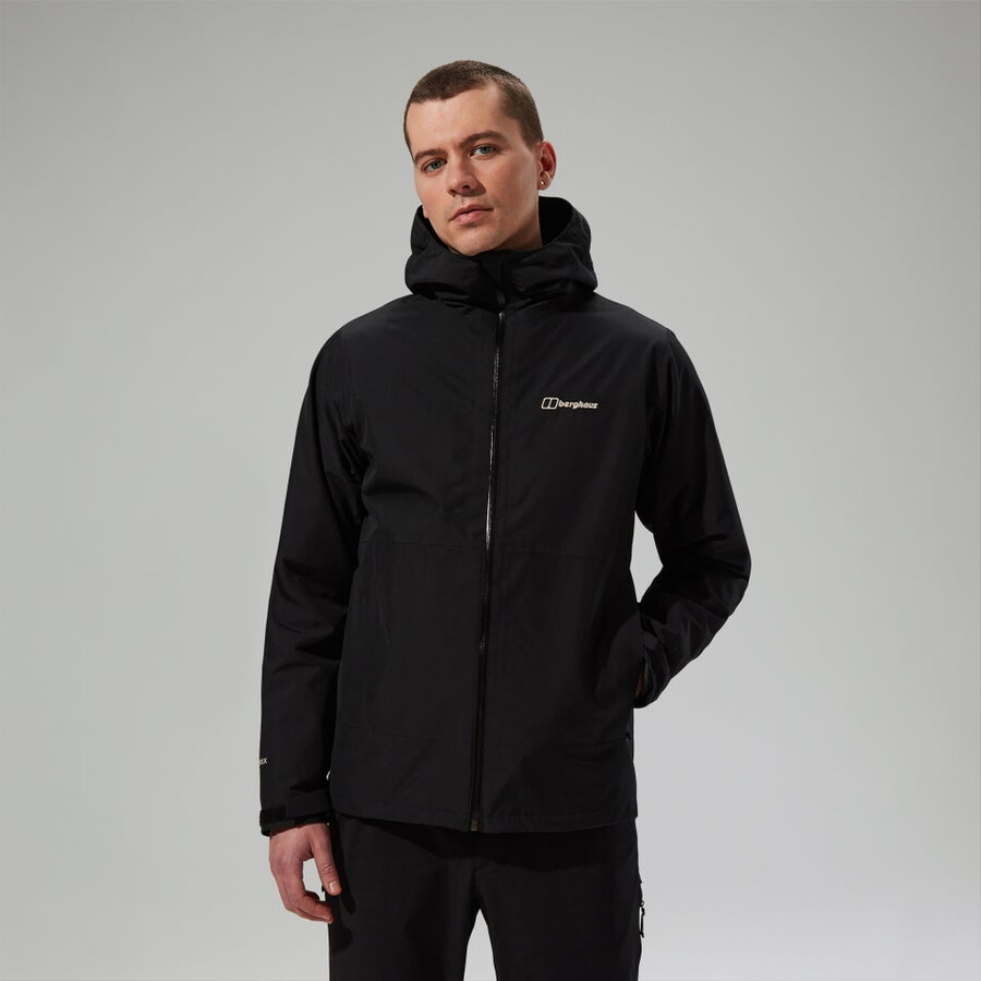 männer bramblfell gemini gore-tex wasserdichte 3in1 jacke - black die berghaus