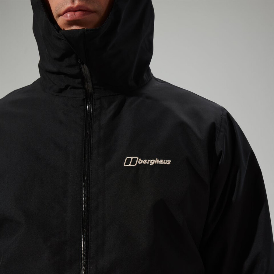 männer bramblfell gemini gore-tex wasserdichte 3in1 jacke - black die berghaus