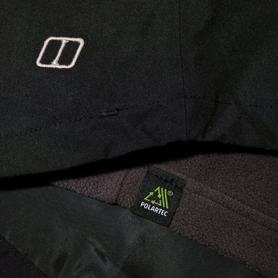 männer bramblfell gemini gore-tex wasserdichte 3in1 jacke - black die berghaus