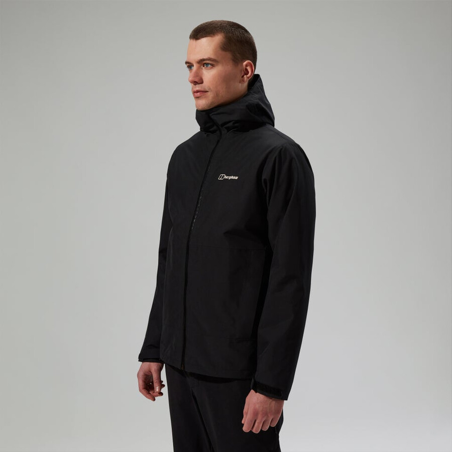 männer bramblfell gemini gore-tex wasserdichte 3in1 jacke - black die berghaus