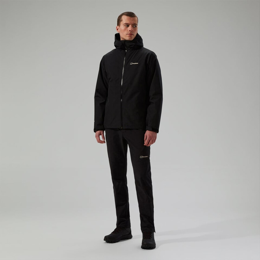 männer bramblfell gemini gore-tex wasserdichte 3in1 jacke - black die berghaus