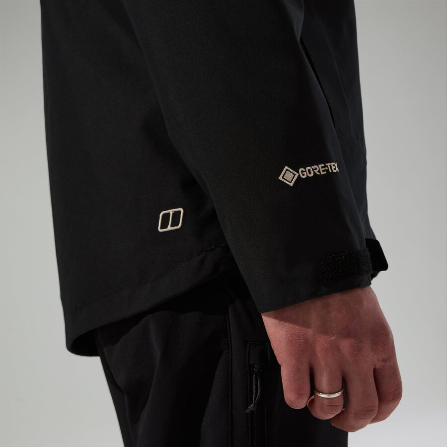 männer bramblfell gemini gore-tex wasserdichte 3in1 jacke - black die berghaus