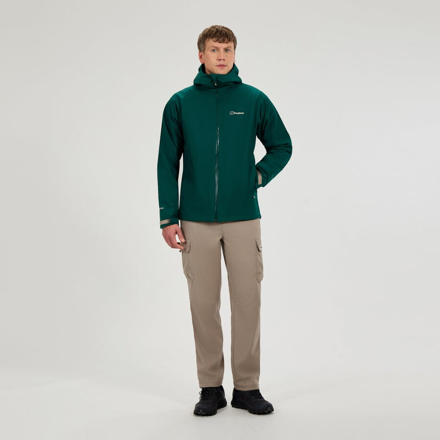 männer bramblfell gemini gore-tex wasserdichte 3in1-jacke - grün berghaus