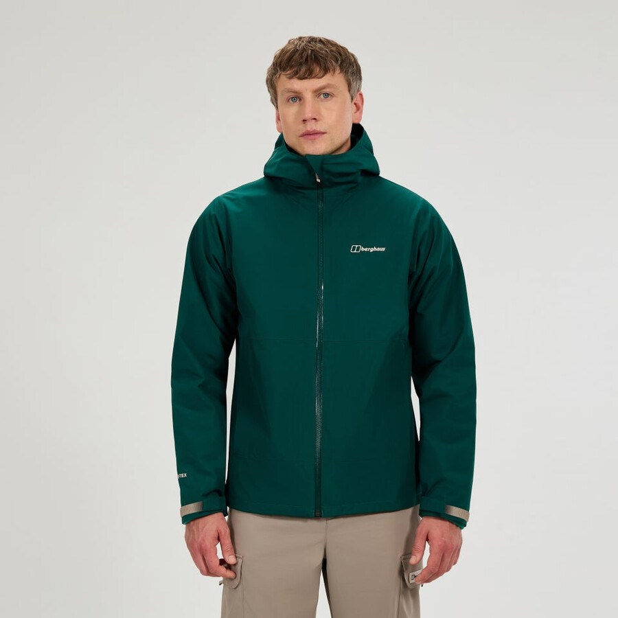 männer bramblfell gemini gore-tex wasserdichte 3in1-jacke - grün berghaus