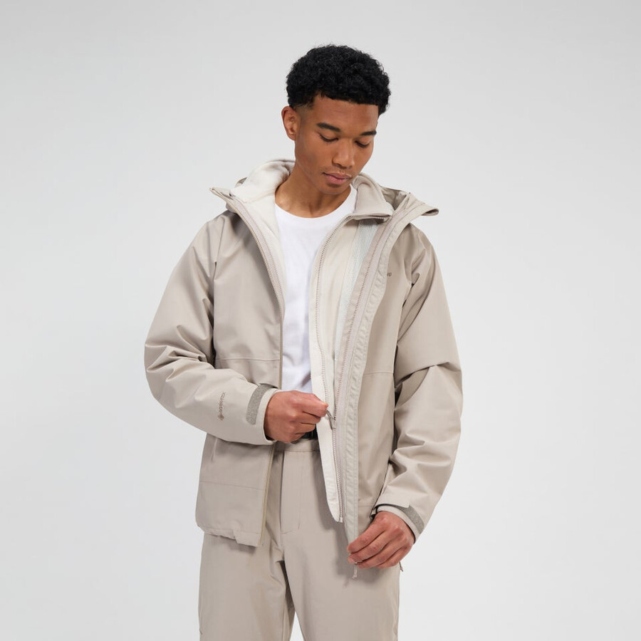 männer bramblfell gemini gore-tex wasserdichte 3in1-jacke - grau berghaus