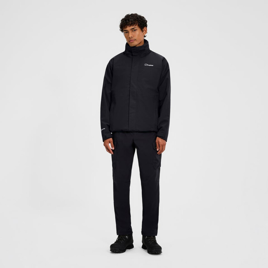 männer bergsteiger 2.0 gemini gore-tex 3in1 jacke - blackgrey berghaus