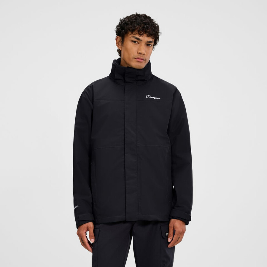 männer bergsteiger 2.0 gemini gore-tex 3in1 jacke - blackgrey berghaus