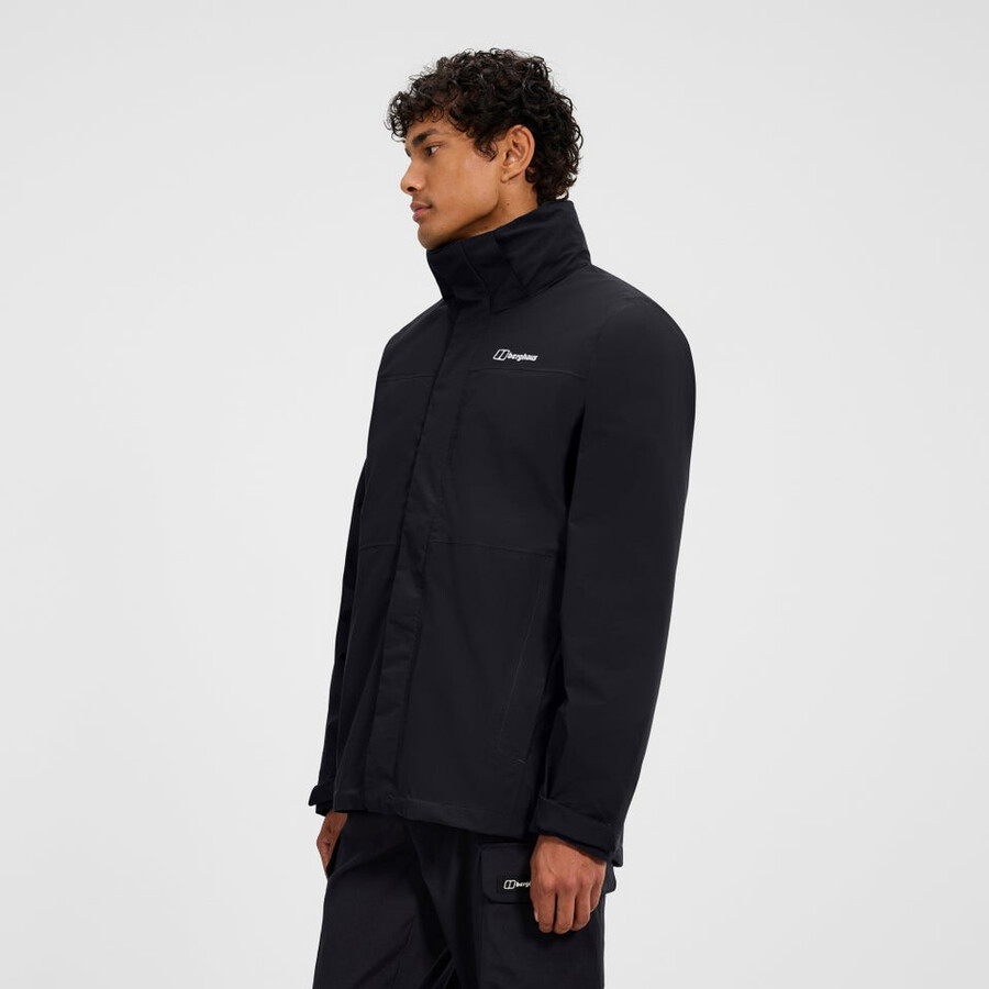 männer bergsteiger 2.0 gemini gore-tex 3in1 jacke - blackgrey berghaus