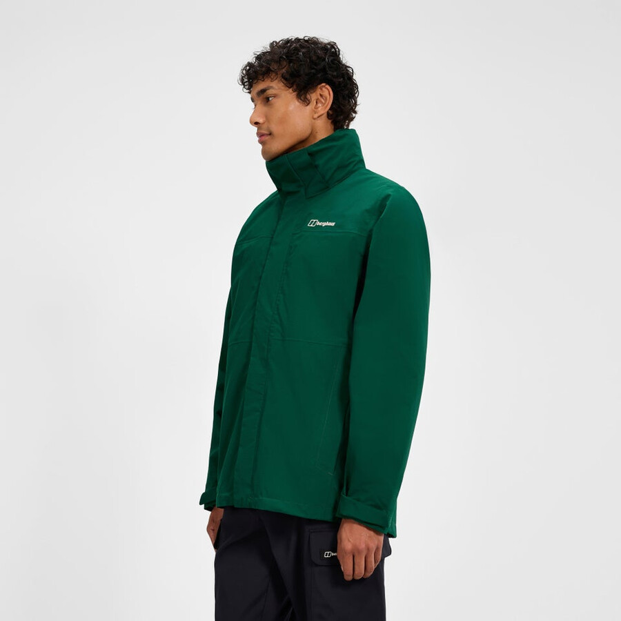 männer bergsteiger 2.0 gemini gore-tex 3in1 jacke - grün berghaus