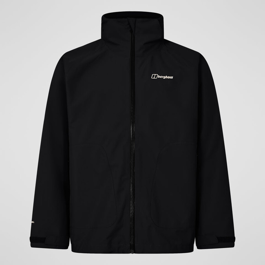 männer durchstreifen gemini 3in1 jacke - blackgrey berghaus