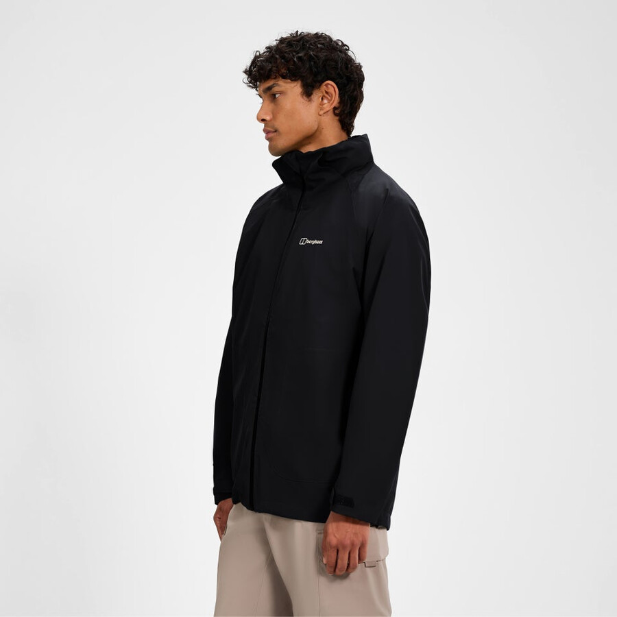 männer durchstreifen gemini 3in1 jacke - blackgrey berghaus
