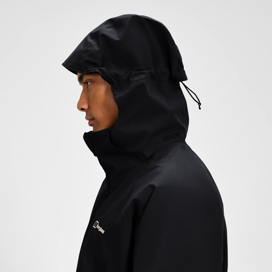 männer durchstreifen gemini 3in1 jacke - blackgrey berghaus