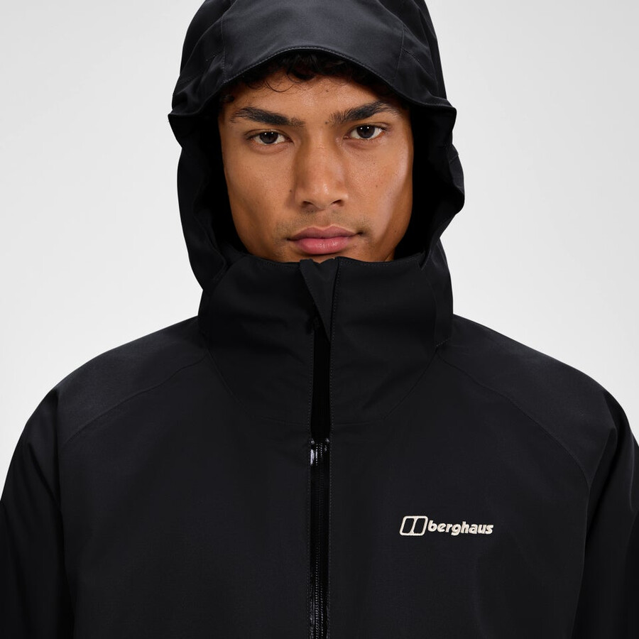 männer durchstreifen gemini 3in1 jacke - blackgrey berghaus