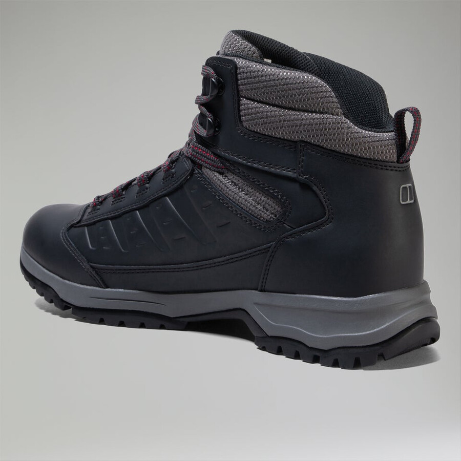 herren expeditor ridge 2.0 - schwarzrot berghaus