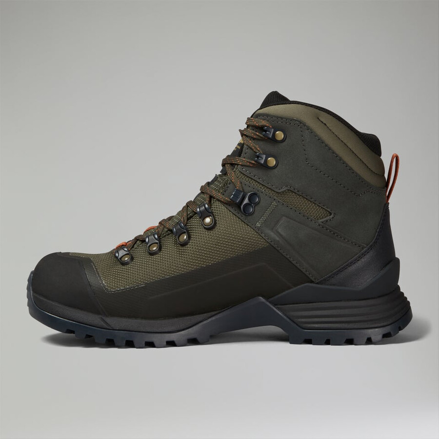 men s storm trek gore-tex boot - browndark green berghaus