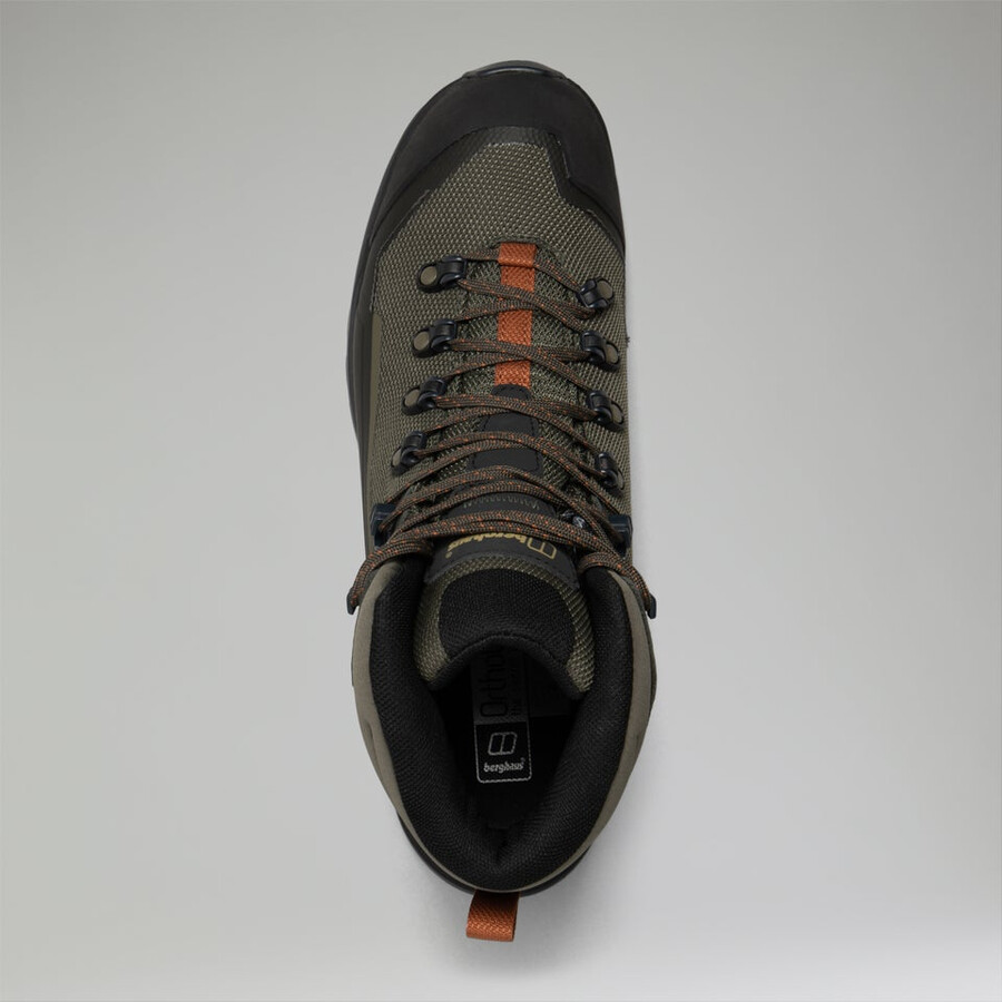 men s storm trek gore-tex boot - browndark green berghaus