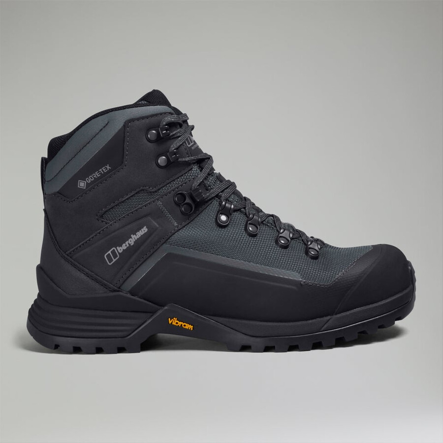 men s storm trek gore-tex waterproof boot - greyblack die berghaus