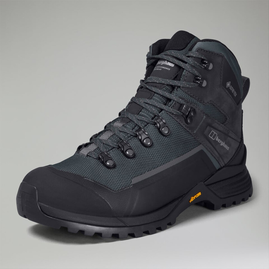 men s storm trek gore-tex waterproof boot - greyblack die berghaus