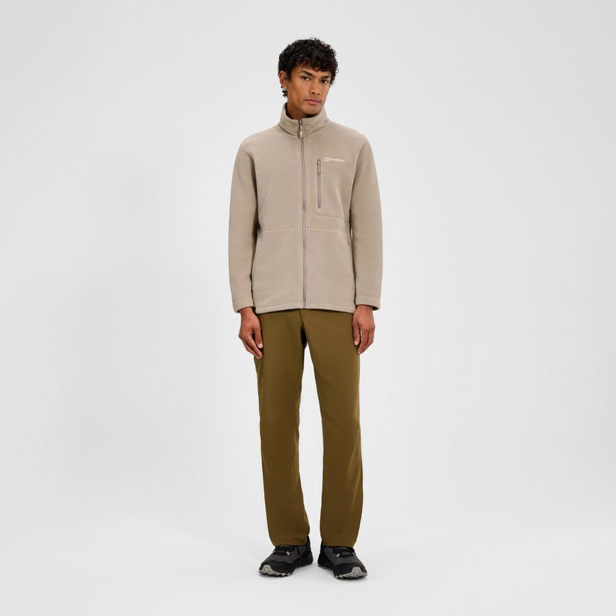 männer s activity interactive polartec fleece - natural berghaus
