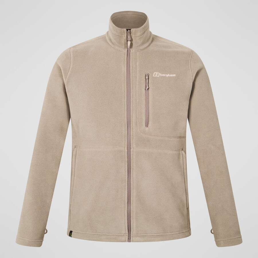 männer s activity interactive polartec fleece - natural berghaus