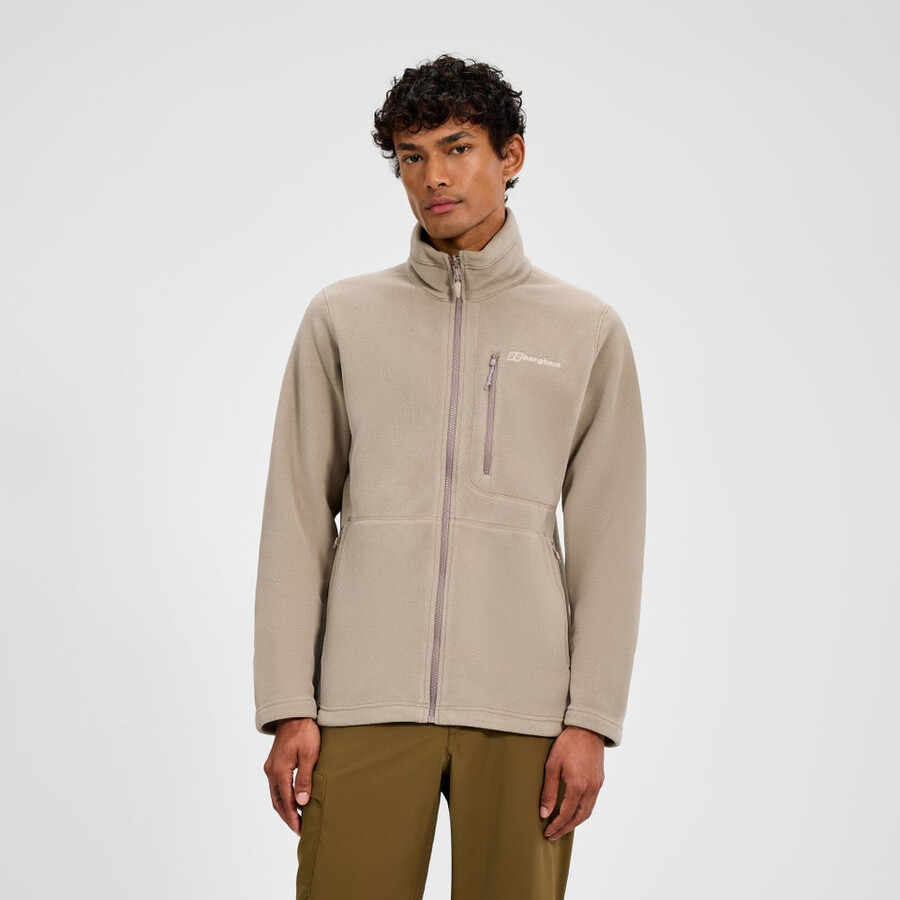 männer s activity interactive polartec fleece - natural berghaus