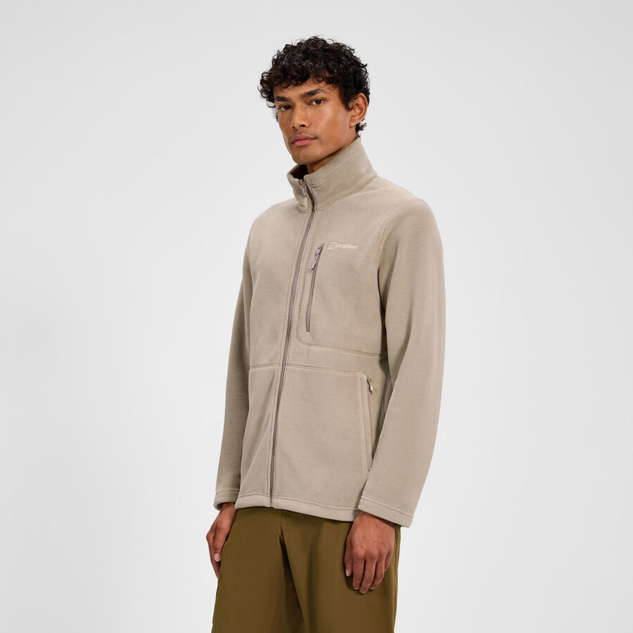 männer s activity interactive polartec fleece - natural berghaus