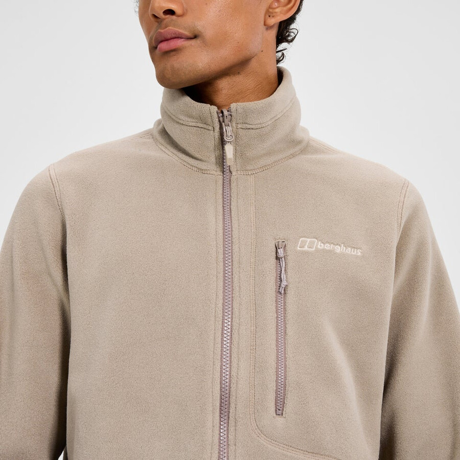 männer s activity interactive polartec fleece - natural berghaus
