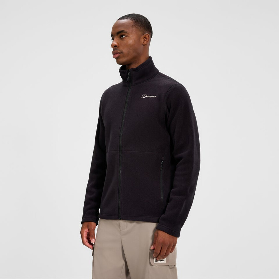 men s prism interactive polartec fleece jacket - black die berghaus