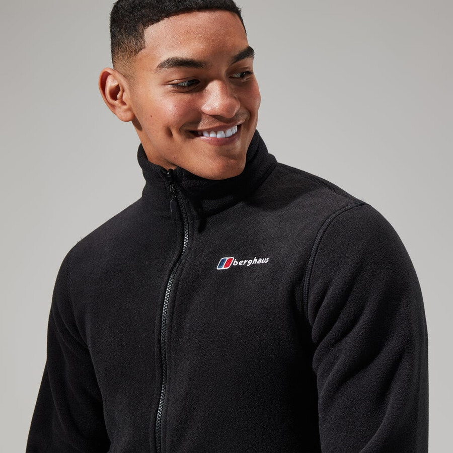 herren prism polartec interactive jacke - schwarz berghaus