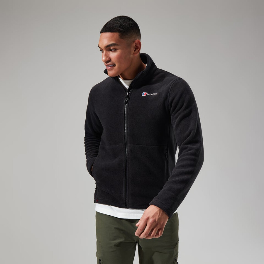herren prism polartec interactive jacke - schwarz berghaus