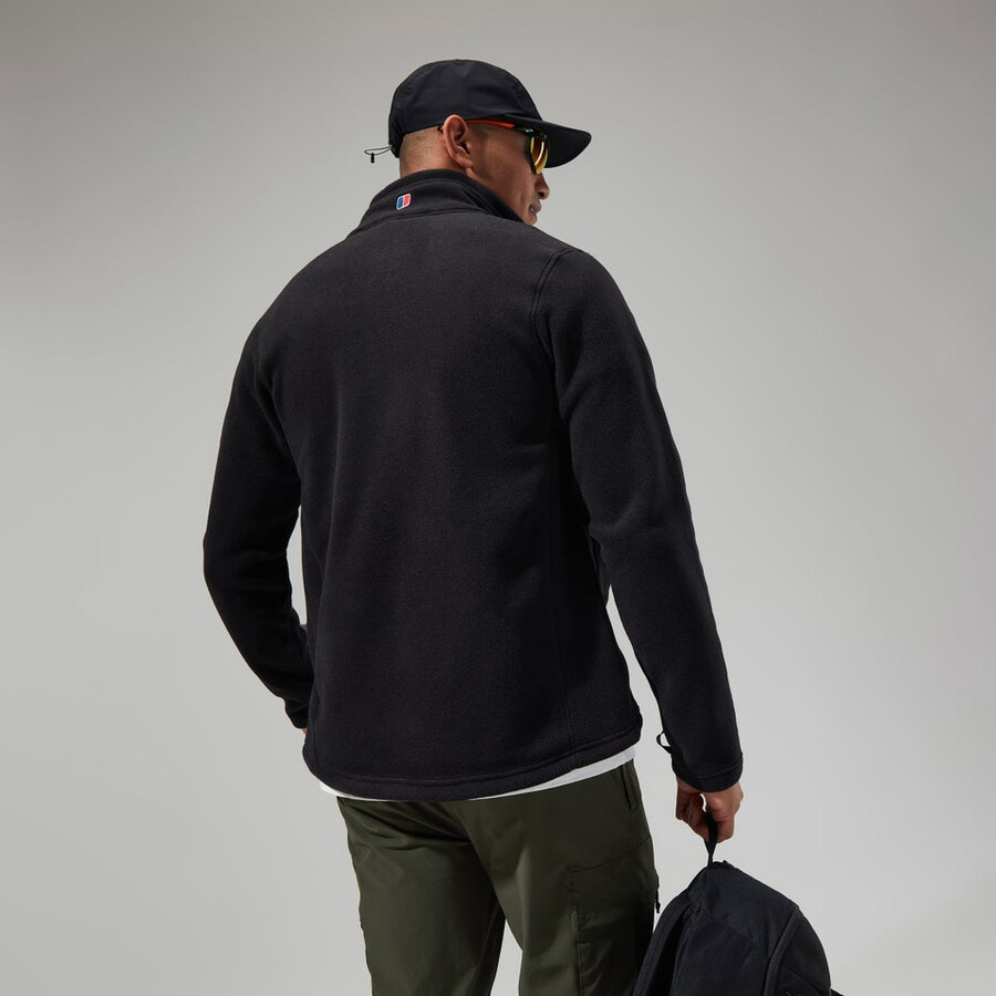 herren prism polartec interactive jacke - schwarz berghaus