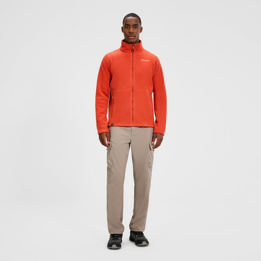 men s prism interactive polartec fleece jacket - orange berghaus