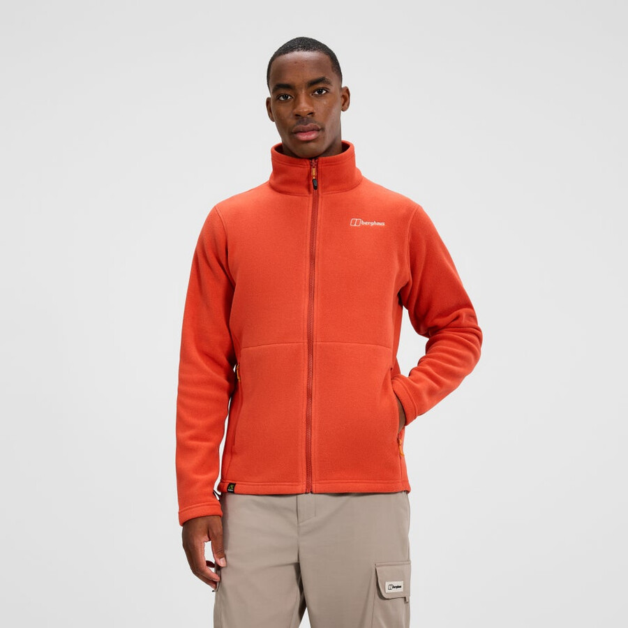 men s prism interactive polartec fleece jacket - orange berghaus